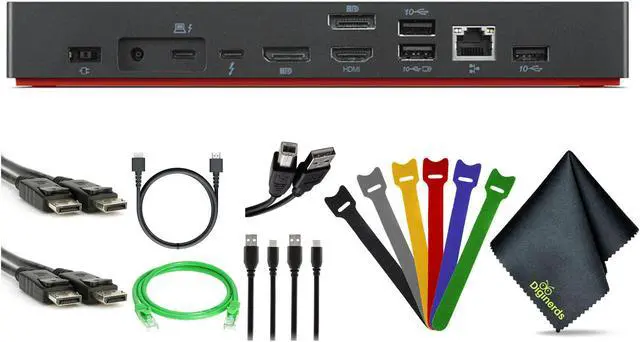 Main image of Lenovo ThinkPad Universal Thunderbolt 4 Dock 40B00135US+ DisplayPort Cable+ more