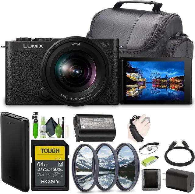 Main image of Panasonic LUMIX S9 Mirrorless Full Frame Camera with 20-60mm L Mount Lens Black