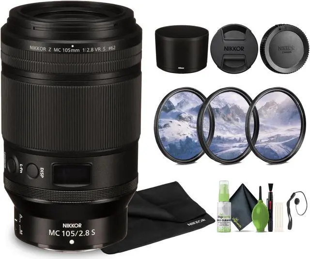 Main image of Nikon NIKKOR Z MC 105mm f/2.8 VR S Professional Macro Lens (Nikon Z) (20100) Bundle