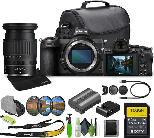 Main image of Nikon Z5 Mirrorless Full Frame Camera with 24-70mm f/4 Lens Kit (NIZ52470LK) Bundle