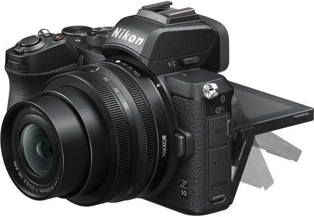 Alt view image 4 of 4 - Nikon Z50 Compact Lightweight Mirrorless Camera with 16-50mm and 50-250mm Lenses (1632) Bundle
