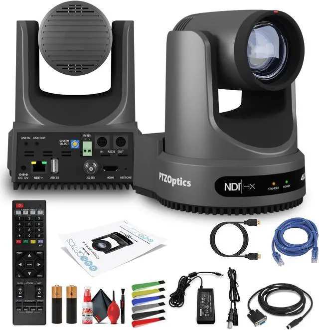 Main image of PTZOptics Move 4K PTZ Camera with 12x Zoom (Gray) (PT12X-4K-GY-G3)