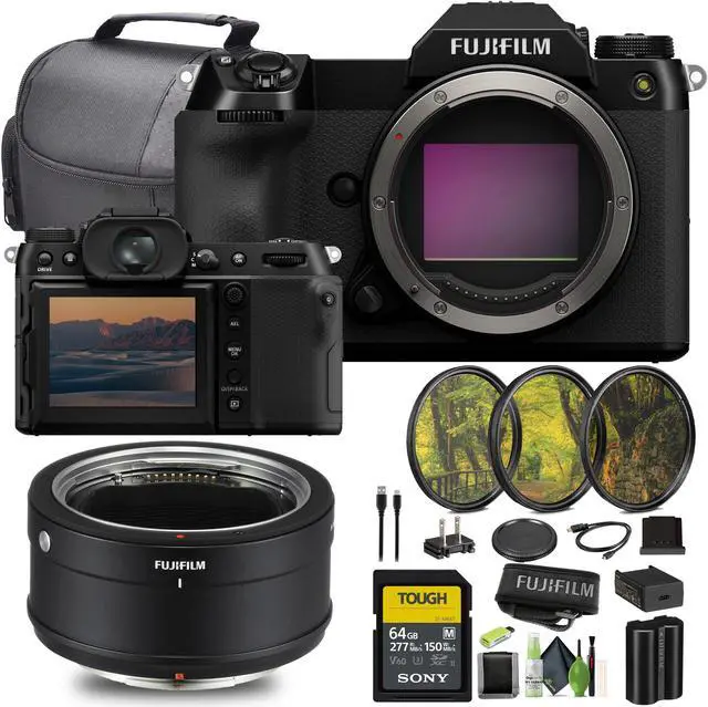 Main image of FUJIFILM H Mount Adapter G + FUJI GFX 100S II Medium Format Mirrorless Camera