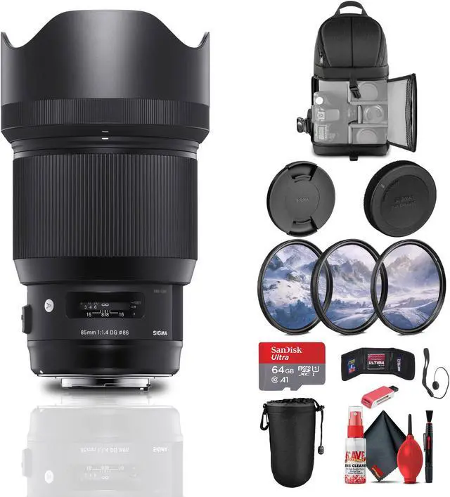 Main image of Sigma 85mm f/1.4 DG HSM Art Lens for Nikon F Bundle