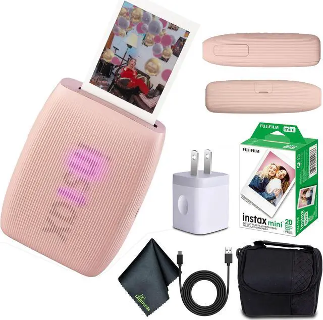 Main image of FUJIFILM INSTAX MINI LINK 3 Smartphone Printer (Rose Pink) + 20 Instant Film
