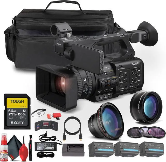 Main image of Sony HXR-NX800 NXCAM Camcorder + 2 x BP-U35 Battery + 64GB Card + More