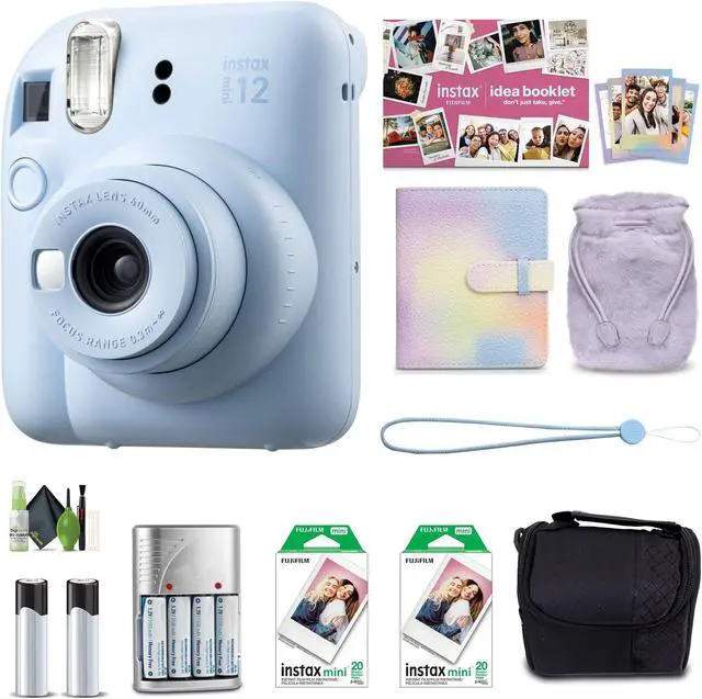 Main image of FUJIFILM INSTAX MINI 12 Instant Film Holiday Camera- Blue + 40 Instant Film