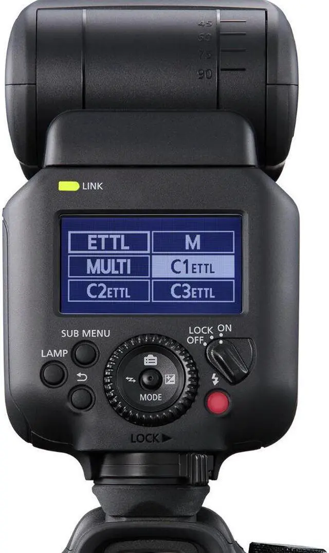 Alt view image 3 of 4 - Canon Speedlite EL-5 Flash (5654C002) + Charger + Triple Shoe V Bracket + More Bundle