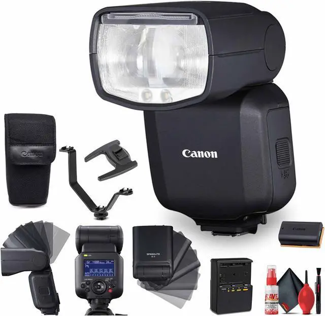 Main image of Canon Speedlite EL-5 Flash (5654C002) + Charger + Triple Shoe V Bracket + More Bundle