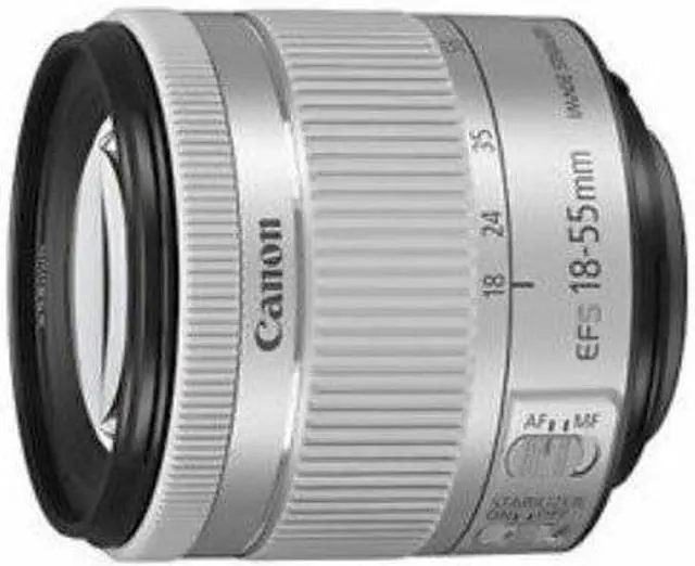 Alt view image 2 of 3 - Canon EF-S 18-55mm f/4-5.6 IS STM Lens (Silver) (1620C002) + Lens Pouch + Filter Kit + More