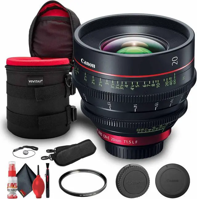 Main image of Canon CN-E 20mm T1.5 L F Cinema Lens (EFMount) (3174C002) + Padded Lens Case + More Bundle