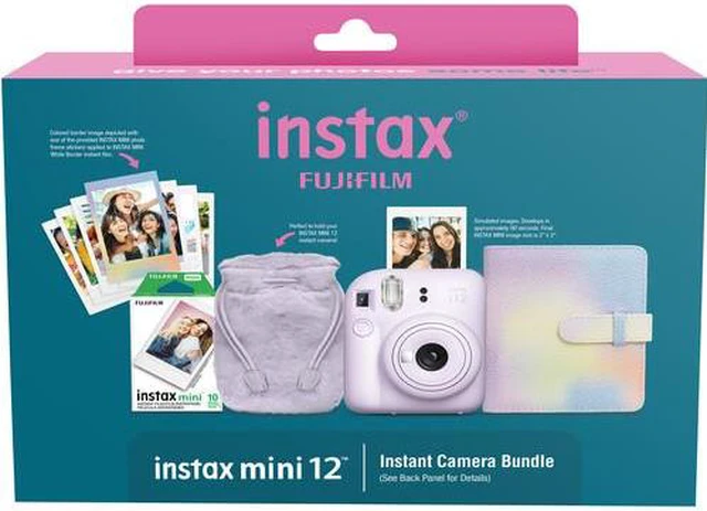 Alt view image 3 of 11 - Fujifilm INSTAX Mini 12 Holiday Bundle 2024 - Purple