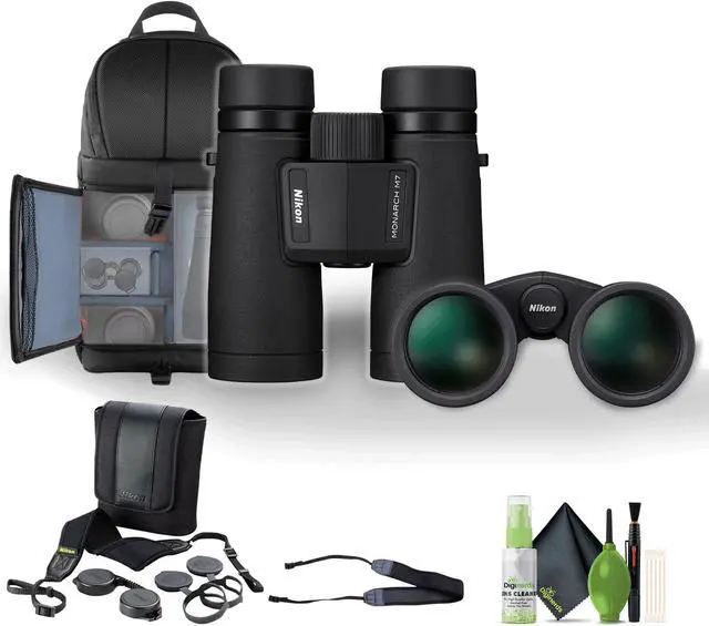 Main image of Nikon 10x42 Monarch M7 Binoculars Bundle With Neck Strap + Backpack And More