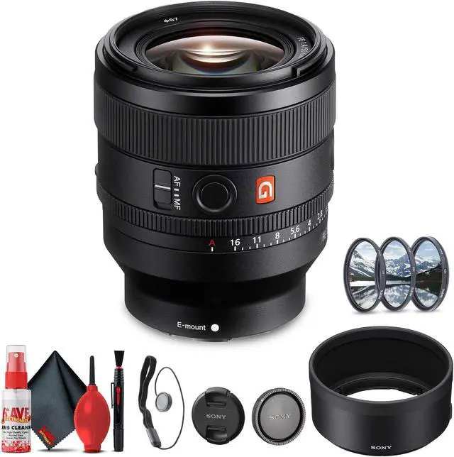 Main image of Sony FE 50mm f/1.4 GM Lens (Sony E) (SEL50F14GM) + Filter Kit + Cap Keeper + More - Bundle