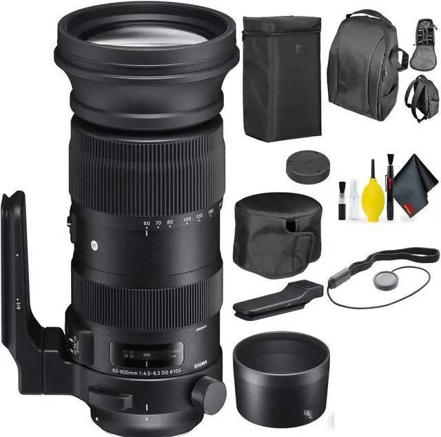 Alt view image 4 of 4 - Sigma 60-600mm f/4.5-6.3 DG OS HSM Sports Lens for Nikon F + Deluxe Lens Cleaning Kit