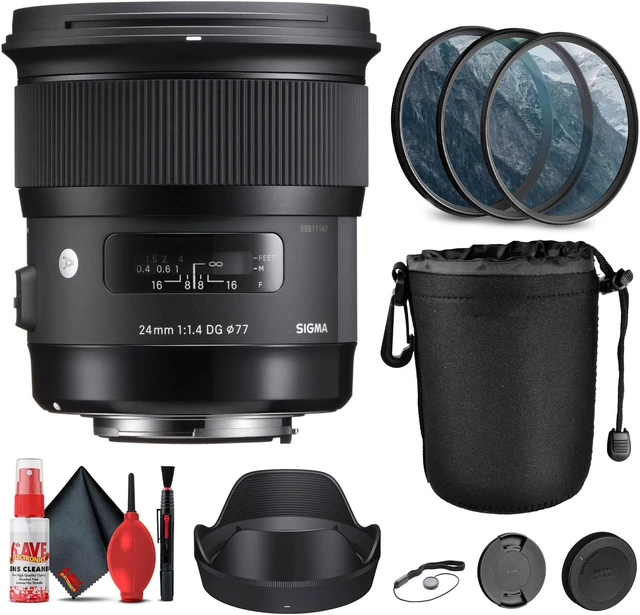 Main image of Sigma 24mm f/1.4 DG HSM Art Lens for Leica L Bundle with Accessories