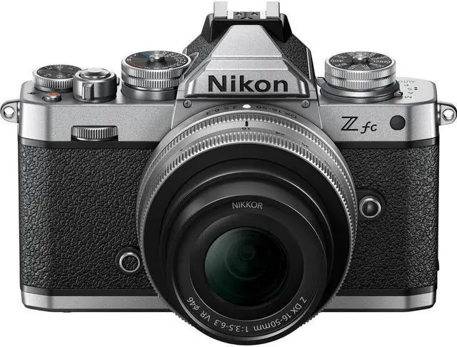 Alt view image 3 of 4 - Nikon Zfc Mirrorless Camera with 16-50mm Lens Silver (1675) + 64GB Memory Card + More
