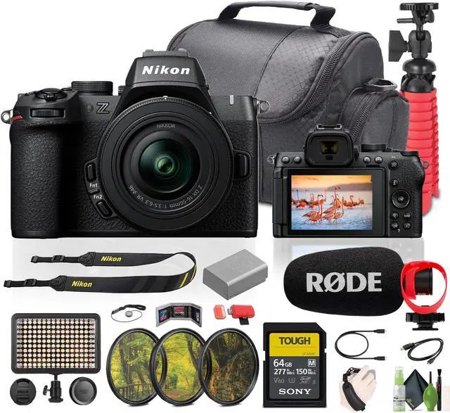 Main image of Nikon Z50II Mirrorless Camera 16-50mm Lens+Rode Microphone+Vlogging Accessories