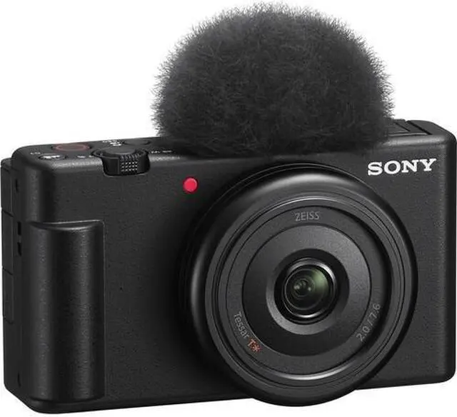 Alt view image 4 of 4 - Sony ZV-1F Vlogging Camera (Black) (ZV1F/B) + Case + 64GB Card + Tripod + More