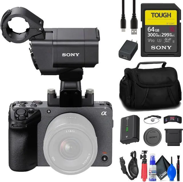 Main image of Sony FX30 Digital Cinema Camera with XLR Handle Unit + 64GB SF-G Tough Card + More