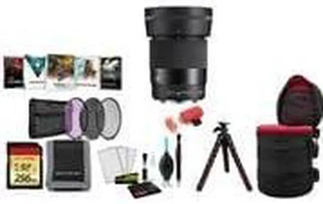 Alt view image 3 of 3 - Sigma 30mm f/1.4 DC DN Contemporary Lens (FUJIFILM X) with Tripod and More