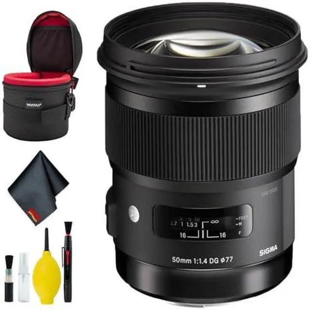 Alt view image 6 of 8 - Sigma 50mm f/1.4 DG HSM Art Lens for Nikon F Deluxe Kit