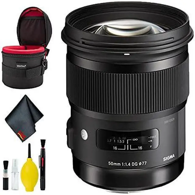 Alt view image 5 of 8 - Sigma 50mm f/1.4 DG HSM Art Lens for Nikon F Deluxe Kit