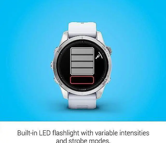 Alt view image 2 of 4 - Garmin Epix Pro (Gen 2), 42mm Glass Stainless Steel Whitestone with Accessories