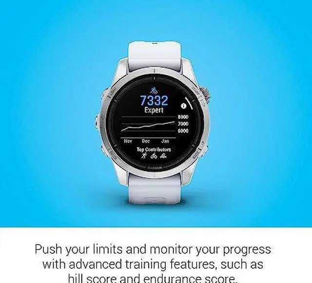 Alt view image 3 of 4 - Garmin Epix Pro (Gen 2), 42mm Glass Stainless Steel Whitestone with Accessories