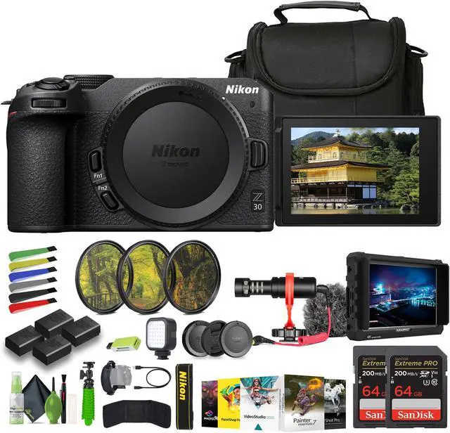 Main image of Nikon Z30 Lightweight Mirrorless Camera (1737) Bundle