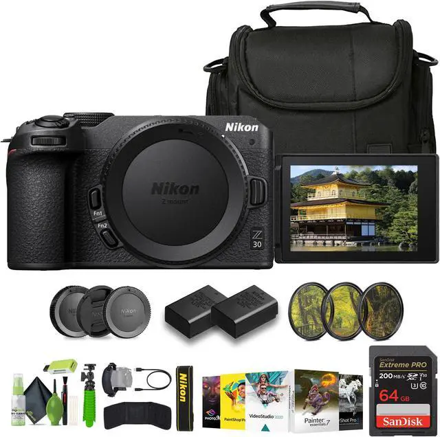 Main image of Nikon Z30 Lightweight Mirrorless Camera (1737) Bundle