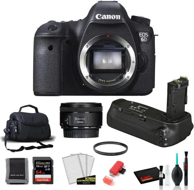 Alt view image 2 of 2 - Canon 6D Digital Camera Body with Canon EF 50mm f/1.8 STM Lens + More (International Model)
