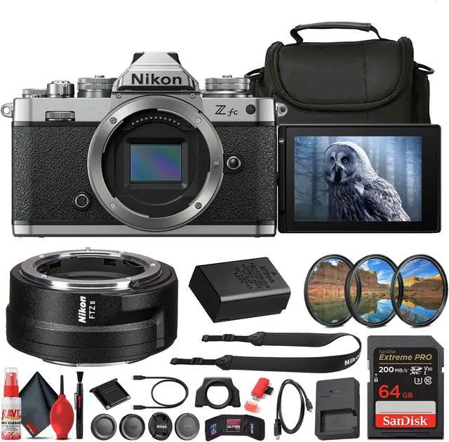 Main image of Nikon Z fc DX-Format Mirrorless Camera + Nikon FTZ II Mount Adapter + More