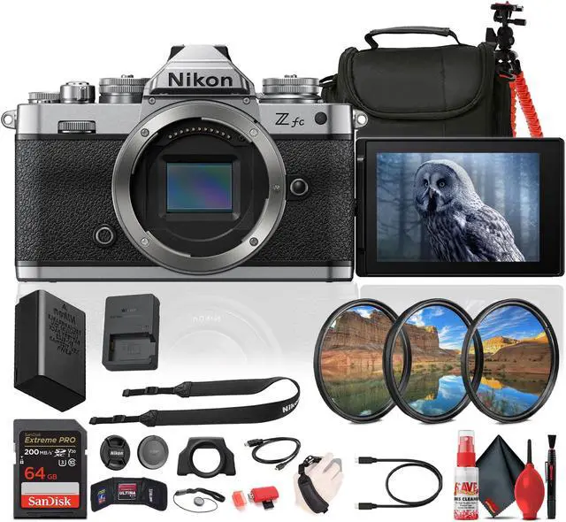 Main image of Nikon Z fc DX-Format Mirrorless Camera + 64GB Memory Card + Camera Bag + More