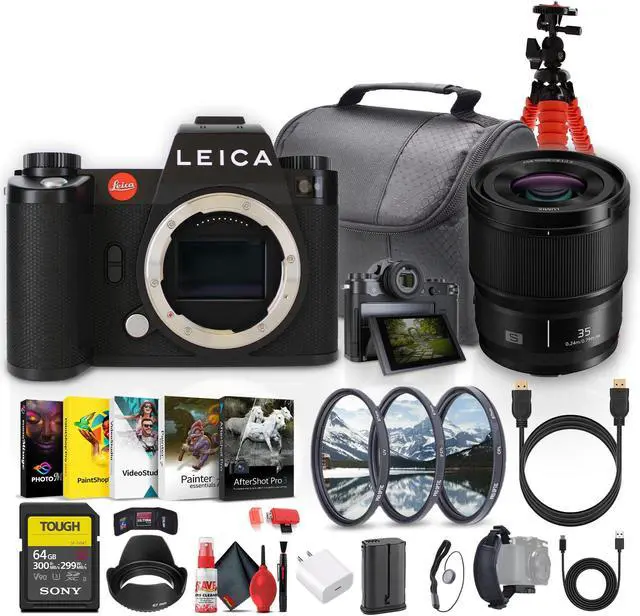 Main image of Leica SL3 Mirrorless Digital Camera + Panasonic Lumix S 35mm Lens + More