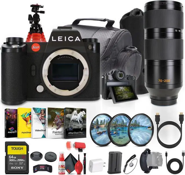 Main image of Leica SL3 Mirrorless Digital Camera + Leica70-200mm Lens + 64GB Memory Card + More