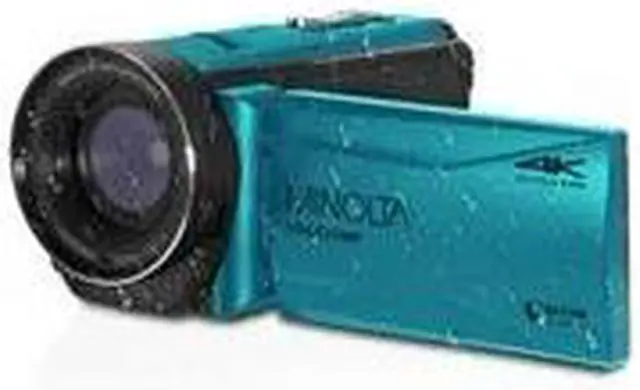 Alt view image 2 of 3 - Minolta MN4K300WP 4K Ultra HD / 56 MP Waterproof Camcorder - Blue