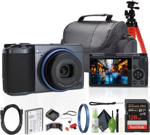 Main image of Ricoh GR IIIx Urban Edition Compact Portable Digital Camera + 64GB Memory Card + More