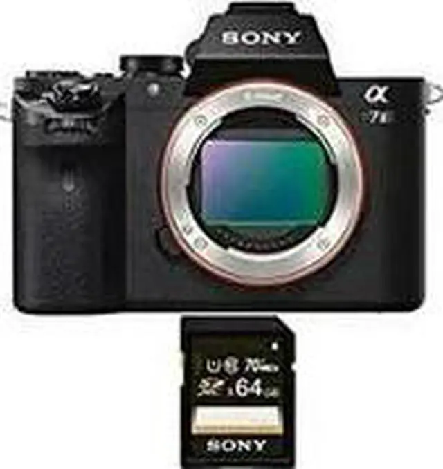 Alt view image 3 of 3 - Sony Alpha a7II Mirrorless Digital Camera (Body Only) + Sony 64 GB SD Card