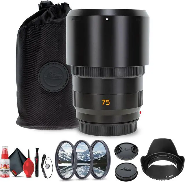 Main image of Leica APO-Summicron-SL 75mm f/2 ASPH. Lens + Lens Filter Kit + Cleaning Kit + More