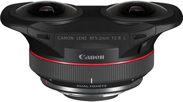 Alt view image 2 of 4 - Canon RF 5.2mm f/2.8 L Dual Fisheye 3D VR Lens + Sling Backpack + Cleaning Kit + More