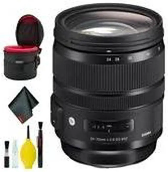 Alt view image 2 of 3 - Sigma 24-70mm f/2.8 DG OS HSM Art Lens for Canon EF (Intl Model) Deluxe Kit