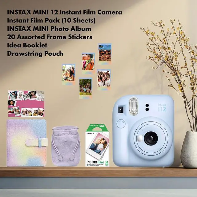 Alt view image 3 of 4 - FUJIFILM INSTAX MINI 12 Instant Film Holiday Camera Bundle (Pastel Blue) 2024