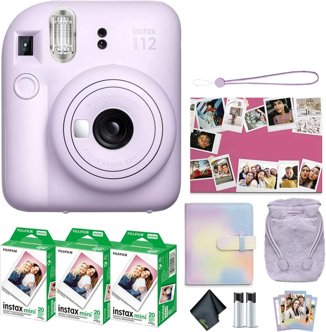 Main image of FUJIFILM INSTAX MINI 12 Instant Film Holiday Camera Bundle (Lilac Purple)