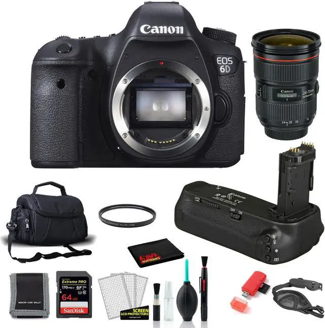 Main image of Canon 6D Digital Camera Body- with EF 24-70mm Lens + More (International Model)