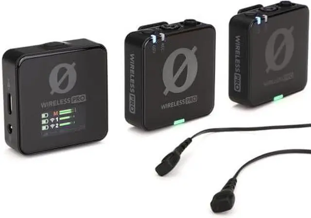 Main image of RODE Wireless PRO Compact Wireless Microphone System with Timecode, 32-bit Float On-board Recording, 2 Lavalier Microphones and Smart Charge Case for Filmmaking and Content Creation