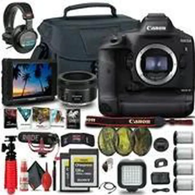 Alt view image 2 of 3 - Canon EOS-1D X Mark III DSLR Camera (Body Only) (3829C002) + 4K Monitor + Extra Battery