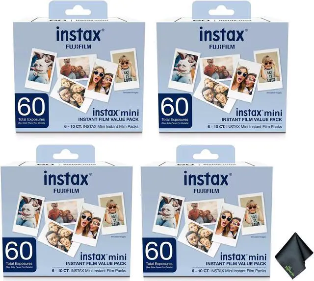 Main image of Fujifilm Instax Mini Value Pack Instant Film (240 Exposures) + Cleaning Cloth
