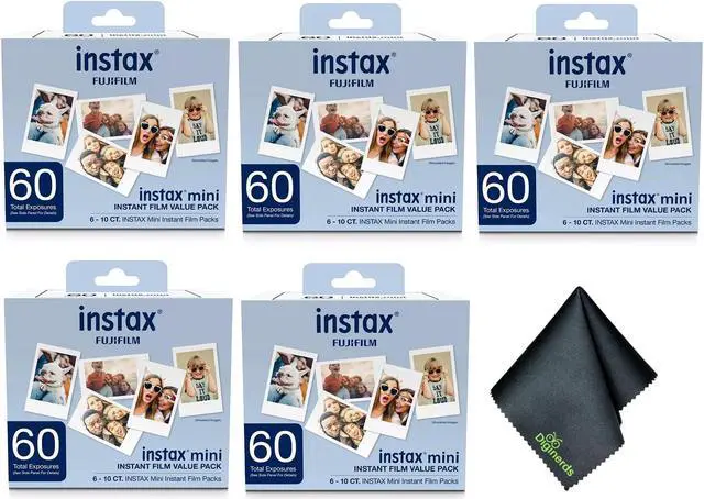 Main image of Fujifilm Instax Mini Value Pack Instant Film (300 Exposures) + Cleaning Cloth