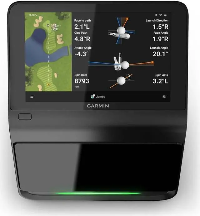 Main image of Garmin Approach® R50, Premium Golf Launch Monitor and Simulator, 10" Built-in Color Touchscreen Display